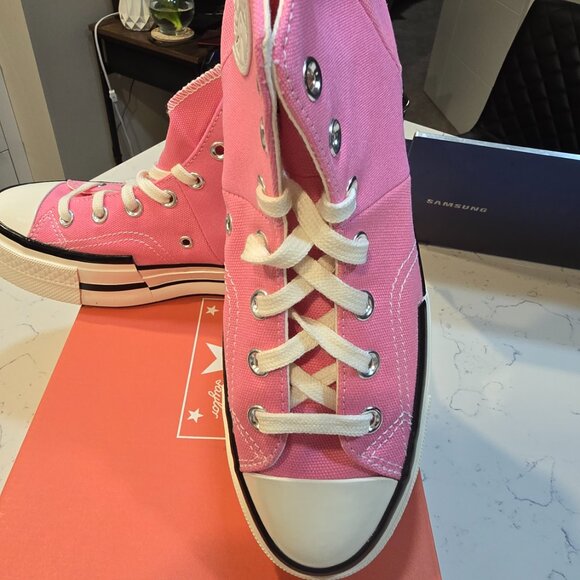 Converse Chuck 70 Plus Hi Oopsi Pink Egret Black Women's Size 7 Sneaker NEW - Picture 4 of 10